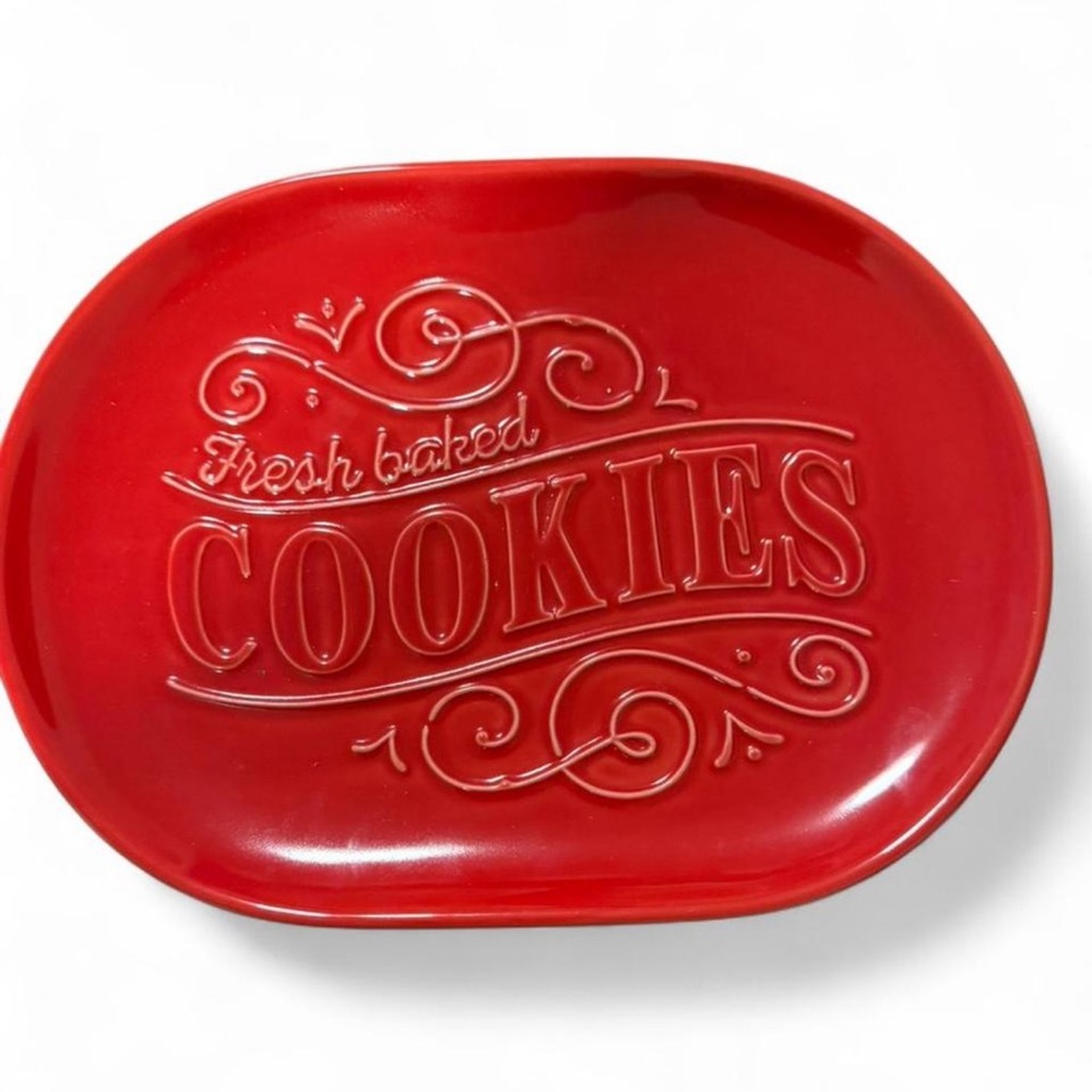 Hallmark "Fresh Baked Cookies" ceramic plate or platter